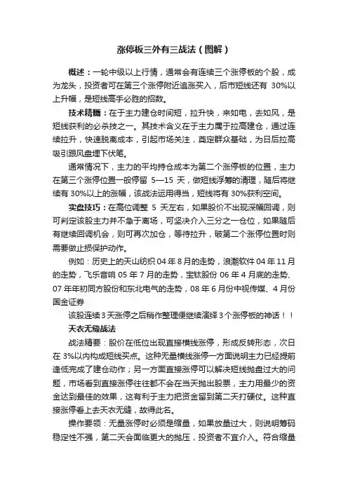 涨停板三外有三战法（图解）