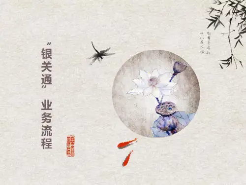 “银关通”业务网上支付流程