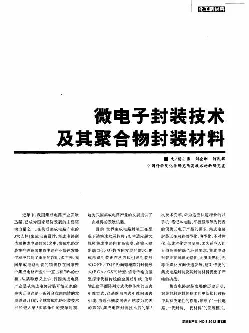 微电子封装技术曼其聚合物封装材料