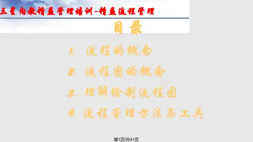 精益流程管理三星工厂内教PPT课件