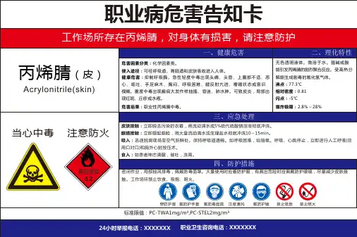 职业病危害风险告知卡_丙烯腈