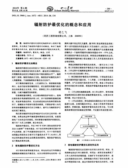 辐射防护最优化的概念和应用