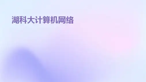 2024版湖科大计算机网络