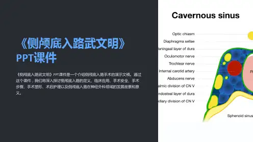 《侧颅底入路武文明》课件