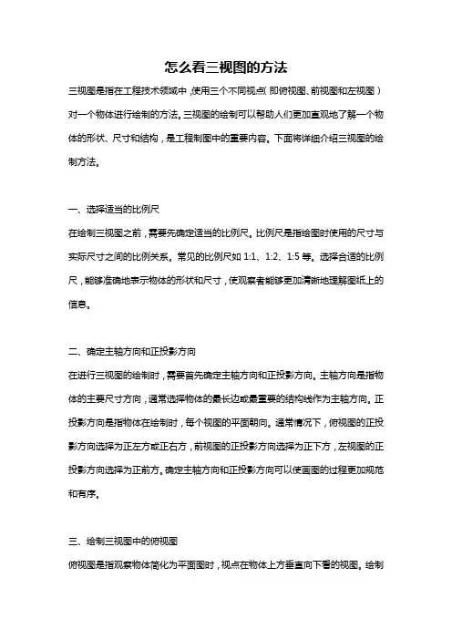 怎么看三视图的方法