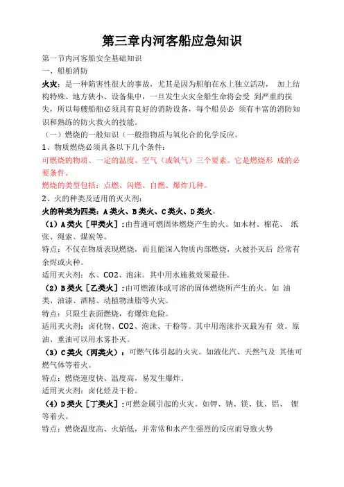 船友在线内河客船应急知识