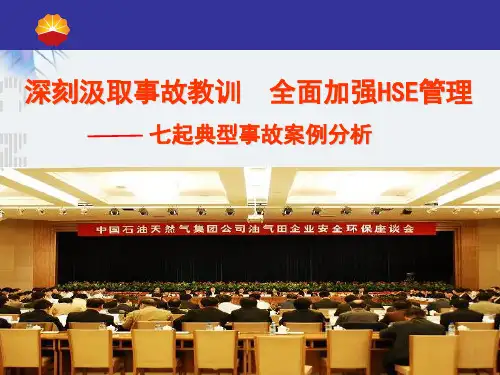 中国石油七起典型事故案例分析-PPT精选文档