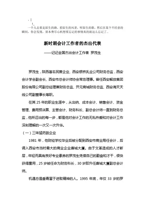 xsnozn新_时期会计工作者的杰出代表
