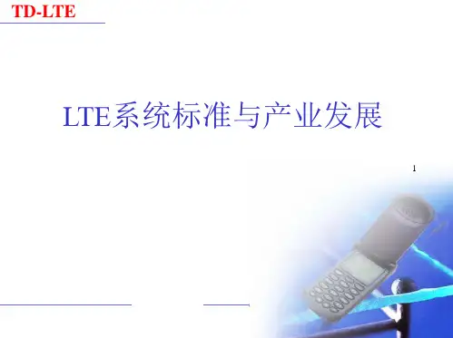 LTE系统标准与产业发展