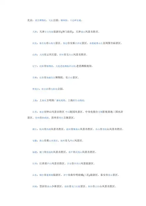 风景名胜区管理条例