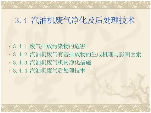汽油机废气处理教程