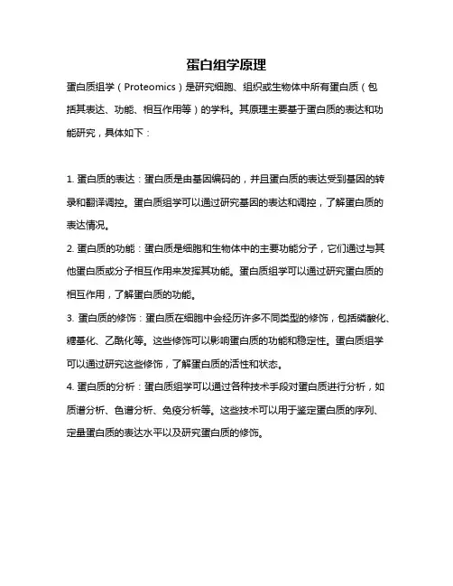 蛋白组学原理