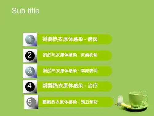 鹦鹉热衣原体感染ppt课件.ppt