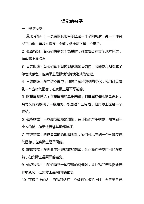 错觉的例子