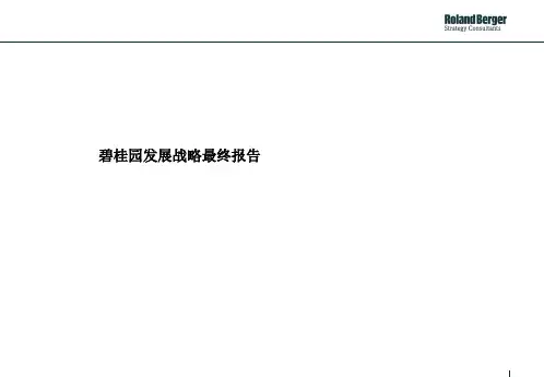 罗兰贝格房地产行业战略咨询报告精品文档