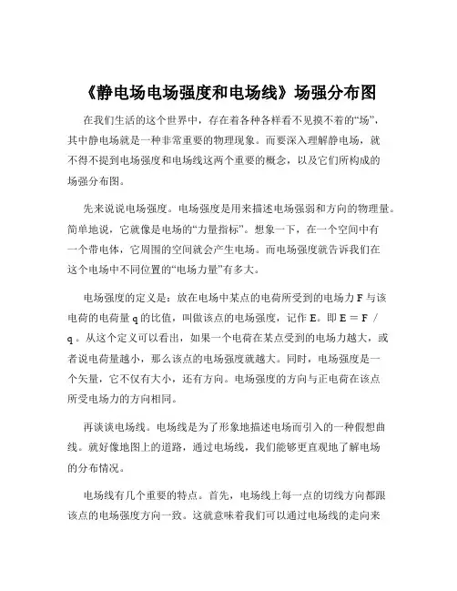 《静电场电场强度和电场线》场强分布图