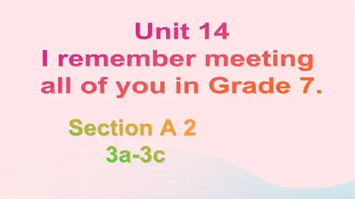 英语九年级全册Unit14A3a-3c教学课件 人教新目标版