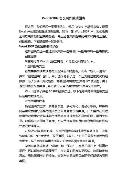 Word2007怎么制作数据图表