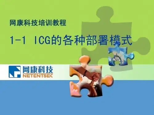1-1 ICG的各种部署模式