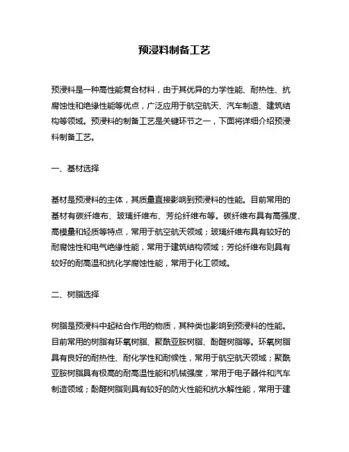 预浸料制备工艺
