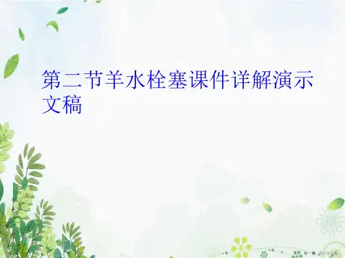 第二节羊水栓塞课件详解