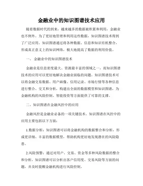 金融业中的知识图谱技术应用