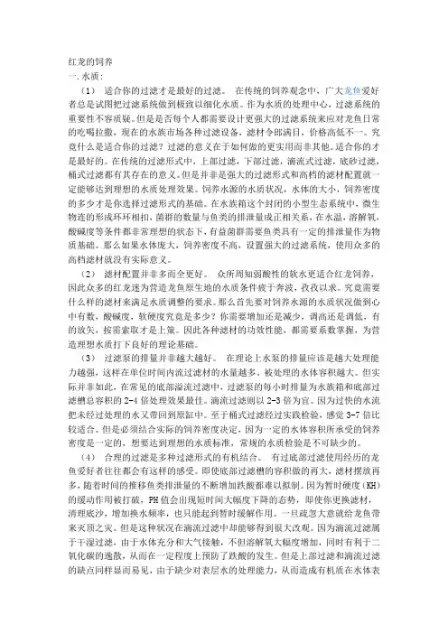 红龙的饲养