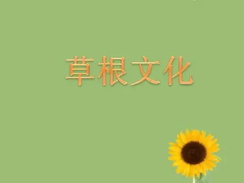 草根文化