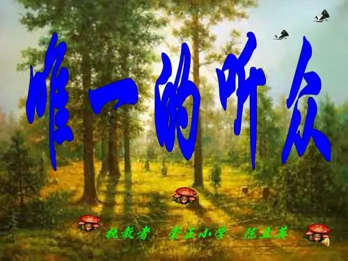 11唯一的听众(课件)