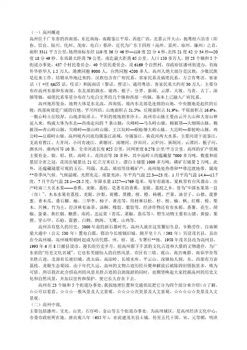 高州概述