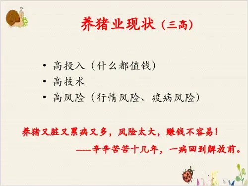 猪场保健和疫病防控PPT.