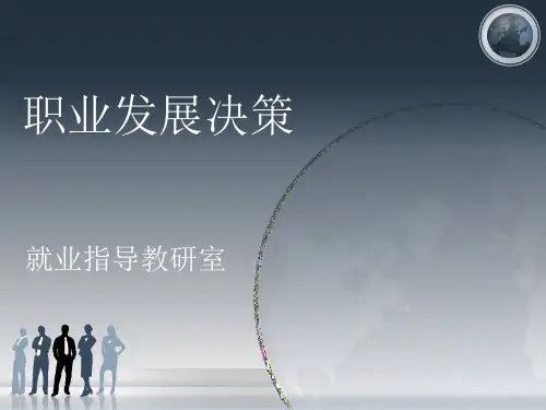 4职业发展决策