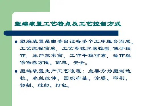 塑料编织袋培训课件-生产工艺流程简介