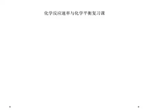 化学反应速率与化学平衡复习课