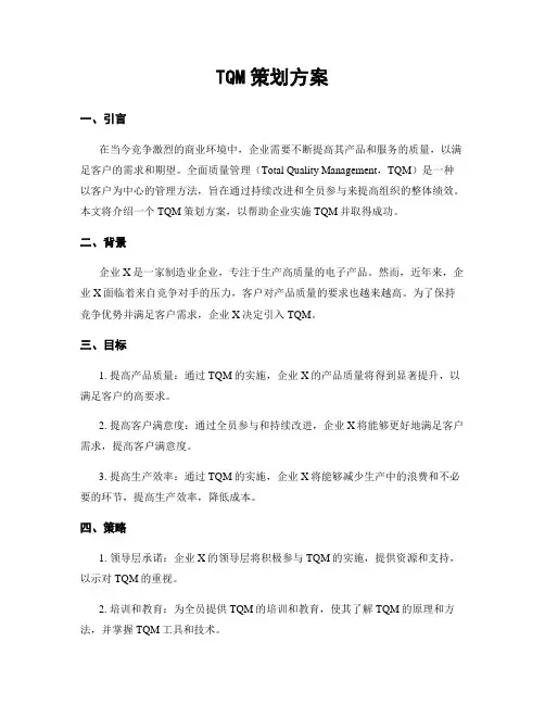 TQM策划方案