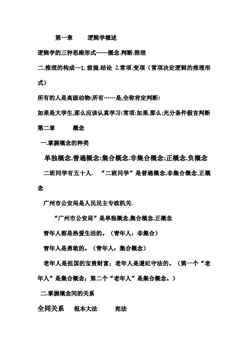 第一章     逻辑学概述