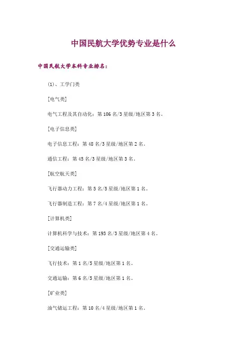 大学_中国民航大学优势专业是什么