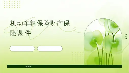 机动车辆保险财产保险课件