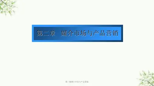 第二章媒介市场与产品营销