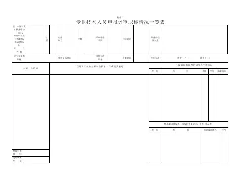 专业技术人员申报评审职称情况一览表_2