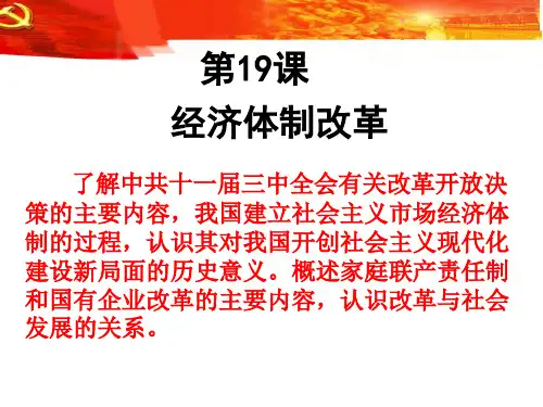 19.经济体制改革
