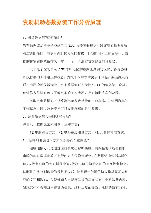 发动机动态数据流工作分析原理