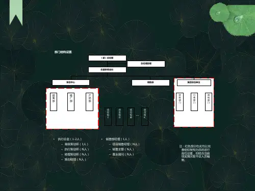 房产代理公司组织架构及岗位职责