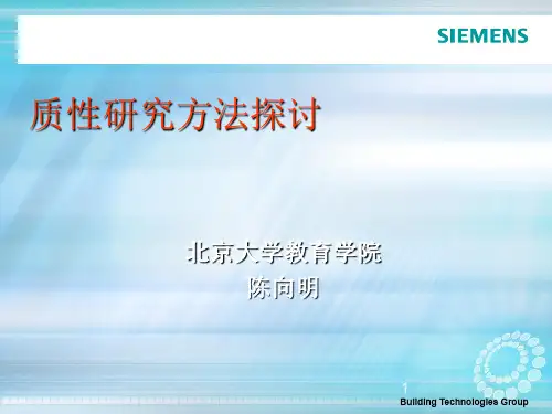 质性研究(陈向明)ppt课件