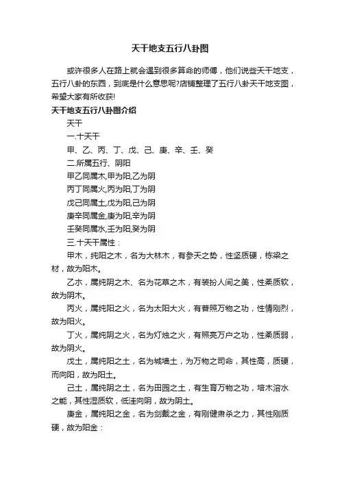 天干地支五行八卦图