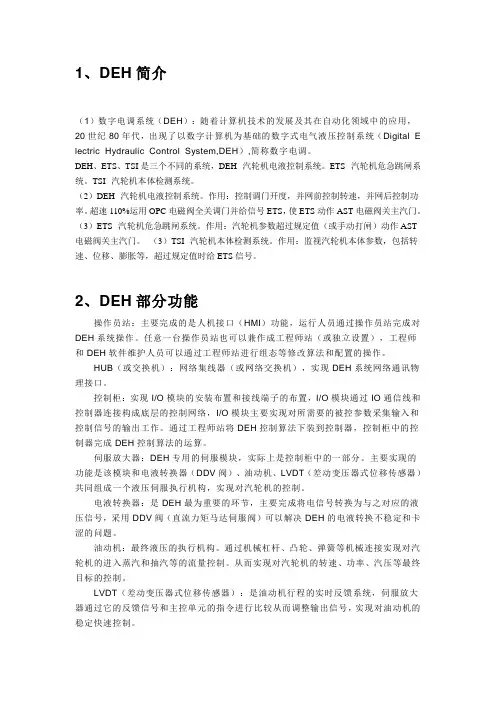 DEH ETS  TSI简介  全文