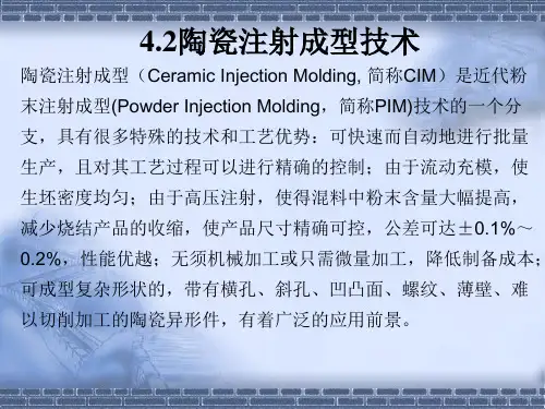 4.2陶瓷注射成型技术解析
