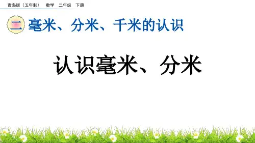 《认识毫米、分米》毫米、分米、千米的认识PPT课件