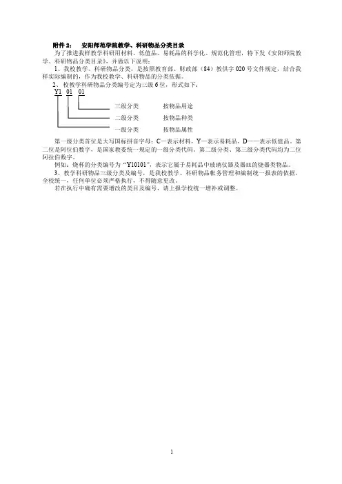 安阳师范学院实验材料、低值品、易耗品管理办法