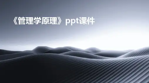 《管理学原理》ppt课件